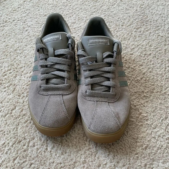 Adidas Old School Ortholite Cloud Suede Sneakers Brown Gray Gum Sole Size 8 - Picture 1 of 8